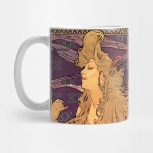 Job by Alphonse Mucha Mug